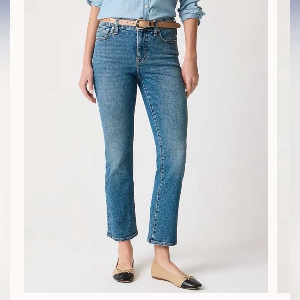 J. Crew Mid-rise flare crop jean in all-day stretch, Size 31 (12)
